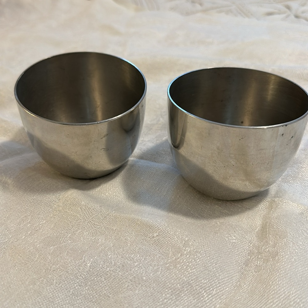 Vintage Jefferson Cup Pewter. Set of two